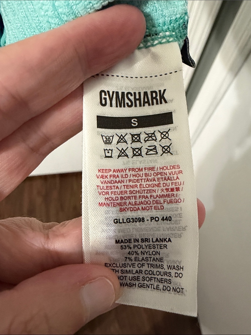 Gymshark Ultra Seamless Leggings Spearmint Green Size Small - Picture 3 of 6